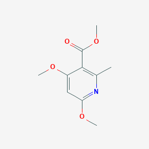 molecular formula C10H13NO4 B8782568 Methyl 4,6-dimethoxy-2-methylnicotinate 