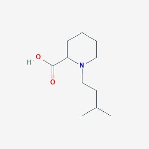 molecular formula C11H21NO2 B8782624 1-(3-Methylbutyl)piperidine-2-carboxylic acid 