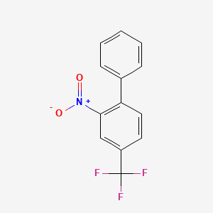 molecular formula C13H8F3NO2 B8782648 2-Nitro-4-trifluoromethyl-biphenyl CAS No. 2613-38-9