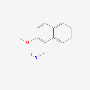 molecular formula C13H15NO B8782663 2-Methoxy-N-methyl-1-naphthalenemethanamine CAS No. 76532-34-8