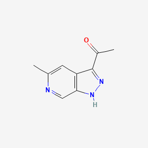 molecular formula C9H9N3O B8782690 1-(5-Methyl-1H-pyrazolo[3,4-c]pyridin-3-yl)-ethanone 