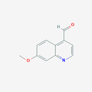 molecular formula C11H9NO2 B8782703 7-Methoxyquinoline-4-carbaldehyde 