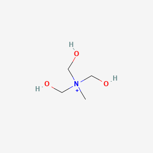 molecular formula C4H12NO3+ B8782720 Tris-hydroxymethyl-methyl-ammonium CAS No. 14433-29-5