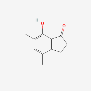 molecular formula C11H12O2 B8782738 4,6-Dimethyl-7-hydroxy-1-indanone CAS No. 84174-65-2