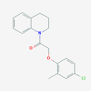 molecular formula C18H18ClNO2 B8782749 2-(4-chloro-2-methylphenoxy)-1-(3,4-dihydroquinolin-1(2H)-yl)ethanone 