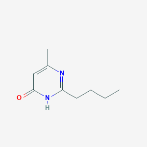 molecular formula C9H14N2O B8782755 2-Butyl-6-methyl-4-pyrimidinol CAS No. 90565-51-8