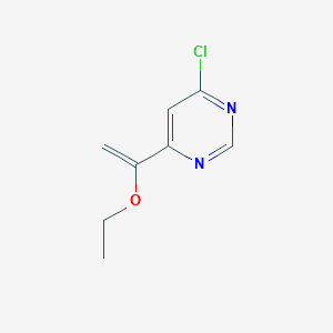 molecular formula C8H9ClN2O B8782788 4-Chloro-6-(1-ethoxyvinyl)pyrimidine 