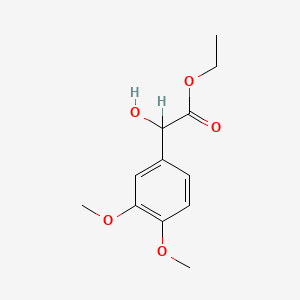 molecular formula C12H16O5 B8782852 Ethyl 3,4-dimethoxymandelate CAS No. 32407-67-3