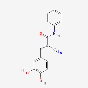 2-cyano-3-(3,4-dihydroxyphenyl)-N-phenyl-2-propenamide