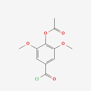 molecular formula C11H11ClO5 B8782925 4-Acetoxy-3,5-dimethoxybenzoyl chloride CAS No. 39657-47-1