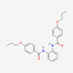 molecular formula C26H28N2O4 B8782935 N,N'-Bis(p-propoxybenzoyl)-o-phenylenediamine 