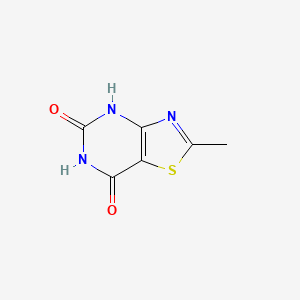 molecular formula C6H5N3O2S B8782947 2-methyl-4H-thiazolo[4,5-d]pyrimidine-5,7-dione CAS No. 18903-26-9