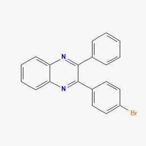 molecular formula C20H13BrN2 B8782987 2-(4-Bromophenyl)-3-phenylquinoxaline 