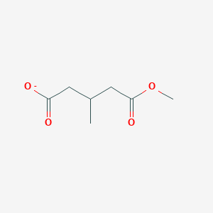 molecular formula C7H11O4- B8783065 Monomethyl 3-methylglutarate 