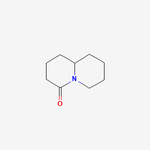 molecular formula C9H15NO B8783070 Octahydro-4H-quinolizin-4-one CAS No. 491-40-7