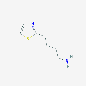 molecular formula C7H12N2S B8783078 4-(1,3-Thiazol-2-yl)butan-1-amine CAS No. 60257-18-3