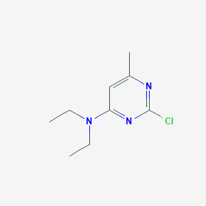 molecular formula C9H14ClN3 B8783136 (2-Chloro-6-methyl-pyrimidin-4-yl)-diethyl-amine CAS No. 62022-08-6