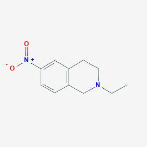molecular formula C11H14N2O2 B8783190 2-Ethyl-6-nitro-1,2,3,4-tetrahydroisoquinoline 