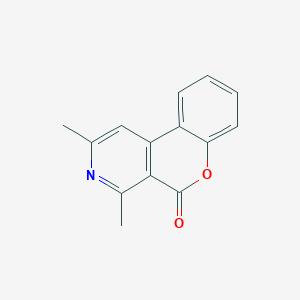 molecular formula C14H11NO2 B8783208 2,4-Dimethyl-chromeno[3,4-c]pyridin-5-one 