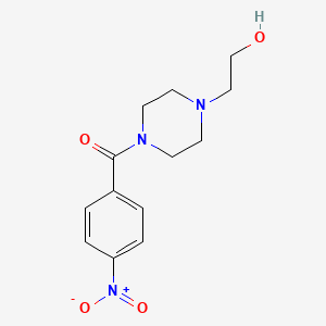 [4-(2-Hydroxyethyl)piperazin-1-yl](4-nitrophenyl)methanone