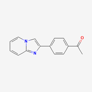 molecular formula C15H12N2O B8783242 1-(4-(Imidazo[1,2-A]pyridin-2-YL)phenyl)ethanone CAS No. 55843-92-0