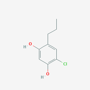 molecular formula C9H11ClO2 B8783260 4-Chloro-6-propylbenzene-1,3-diol CAS No. 6298-86-8