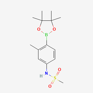 N-(3-methyl-4-(4,4,5,5-tetramethyl-1,3,2-dioxaborolan-2-yl)phenyl)methanesulfonamide