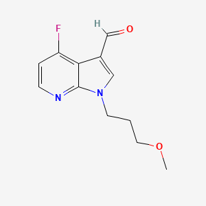 1H-Pyrrolo[2,3-b]pyridine-3-carboxaldehyde, 4-fluoro-1-(3-methoxypropyl)-