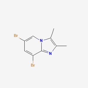 molecular formula C9H8Br2N2 B8783315 6,8-Dibromo-2,3-dimethylimidazo[1,2-a]pyridine 
