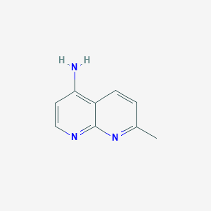 molecular formula C9H9N3 B8783323 7-Methyl-[1,8]naphthyridin-4-ylamine 