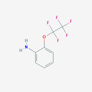 molecular formula C8H6F5NO B8783380 2-(Pentafluoroethoxy)aniline 