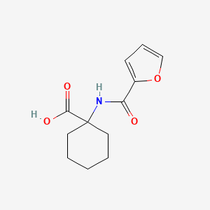 molecular formula C12H15NO4 B8783382 1-[(2-Furanylcarbonyl)amino]cyclohexanecarboxylic acid CAS No. 63203-41-8