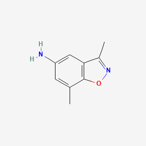molecular formula C9H10N2O B8783414 3,7-Dimethylbenzo[d]isoxazol-5-amine 