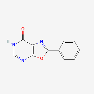 molecular formula C11H7N3O2 B8783440 2-Phenyl-oxazolo[5,4-d]pyrimidin-7-ol CAS No. 33360-18-8