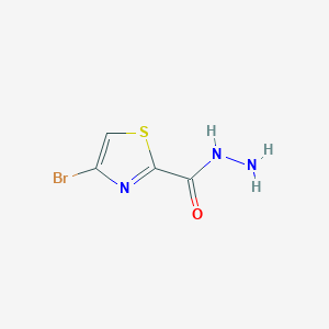 molecular formula C4H4BrN3OS B8783452 4-Bromothiazole-2-carbohydrazide 