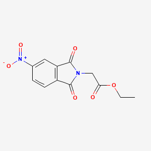 molecular formula C12H10N2O6 B8783550 (5-Nitro-1,3-dioxo-1,3-dihydro-isoindol-2-yl)-acetic acid ethyl ester 