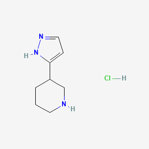 3-(1H-Pyrazol-3-YL)piperidine hydrochloride