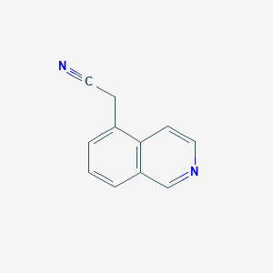 molecular formula C11H8N2 B8783581 2-(Isoquinolin-5-YL)acetonitrile CAS No. 76518-59-7