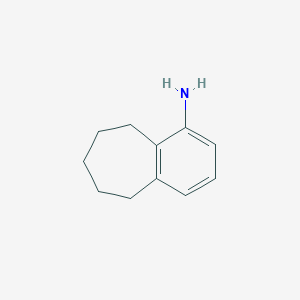 molecular formula C11H15N B8783599 6,7,8,9-Tetrahydro-5H-benzo[7]annulen-1-amine 