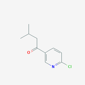 molecular formula C10H12ClNO B8783617 1-(6-Chloropyridin-3-yl)-3-methylbutan-1-one 