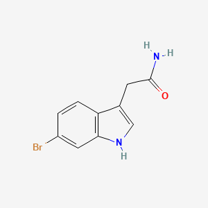 molecular formula C10H9BrN2O B8783629 6-Bromoindole-3-acetamide 