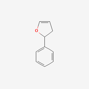 molecular formula C10H10O B8783652 2-Phenyl-2,3-dihydrofuran CAS No. 33732-62-6