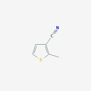 molecular formula C6H5NS B8783664 2-Methylthiophene-3-carbonitrile 