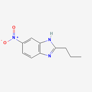 molecular formula C10H11N3O2 B8783669 6-nitro-2-propyl-1H-benzimidazole 