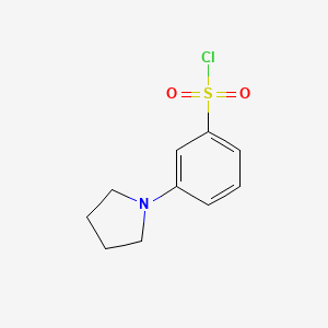 molecular formula C10H12ClNO2S B8783704 3-(Pyrrolidin-1-YL)benzene-1-sulfonyl chloride CAS No. 947498-96-6