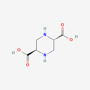 molecular formula C6H10N2O4 B8783746 (2R,5S)-Piperazine-2,5-dicarboxylic acid CAS No. 96705-92-9
