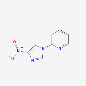 B8783775 Pyridine, 2-(4-nitro-1H-imidazol-1-yl)- CAS No. 137986-62-0