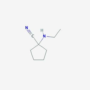 molecular formula C8H14N2 B8783804 1-Ethylamino-cyclopentanecarbonitrile CAS No. 22912-30-7