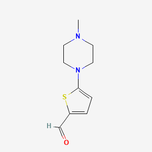 molecular formula C10H14N2OS B8783813 5-(4-Methylpiperazin-1-yl)thiophene-2-carbaldehyde 
