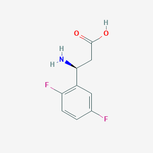 molecular formula C9H9F2NO2 B8783835 (3S)-3-amino-3-(2,5-difluorophenyl)propanoic Acid 